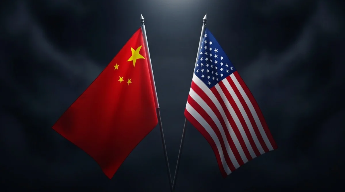 أعلام الصين والولايات المتحدة تعكس التوتر السياسي ونفي بكين تزويد إيران بالأسلحة