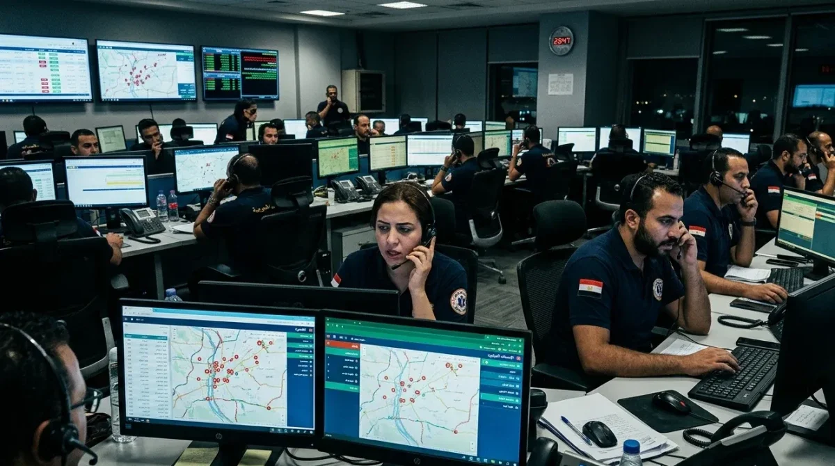 مركز تلقي مكالمات الإسعاف في مصر يعمل بكامل طاقته خلال العيد