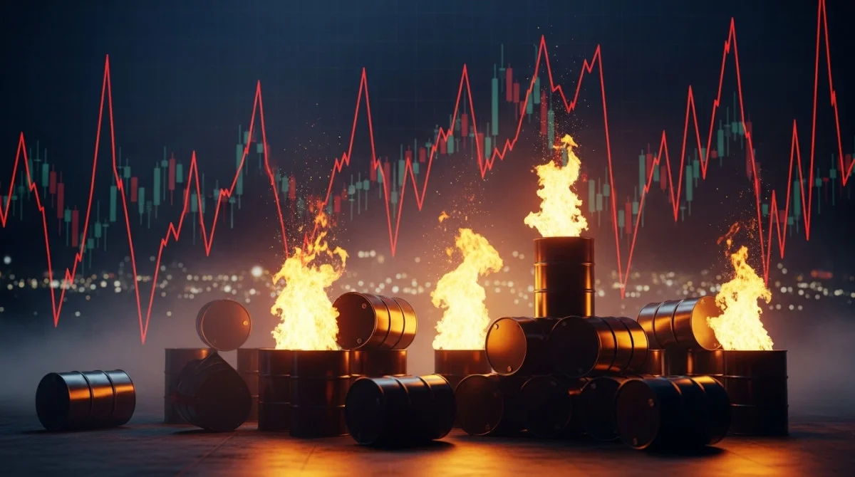 رسوم بيانية هابطة وأسعار نفط مرتفعة تعكس اضطراب الأسواق العالمية