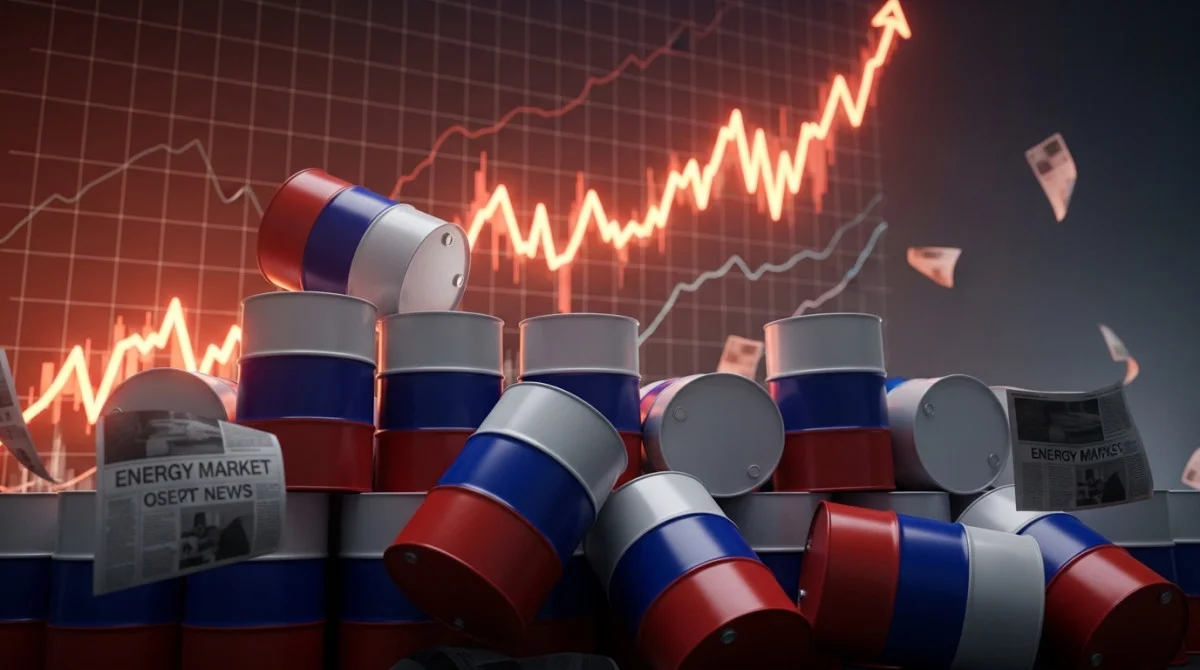 براميل نفط مع ارتفاع أسعار النفط العالمية وتأثيرها على عائدات روسيا النفطية.