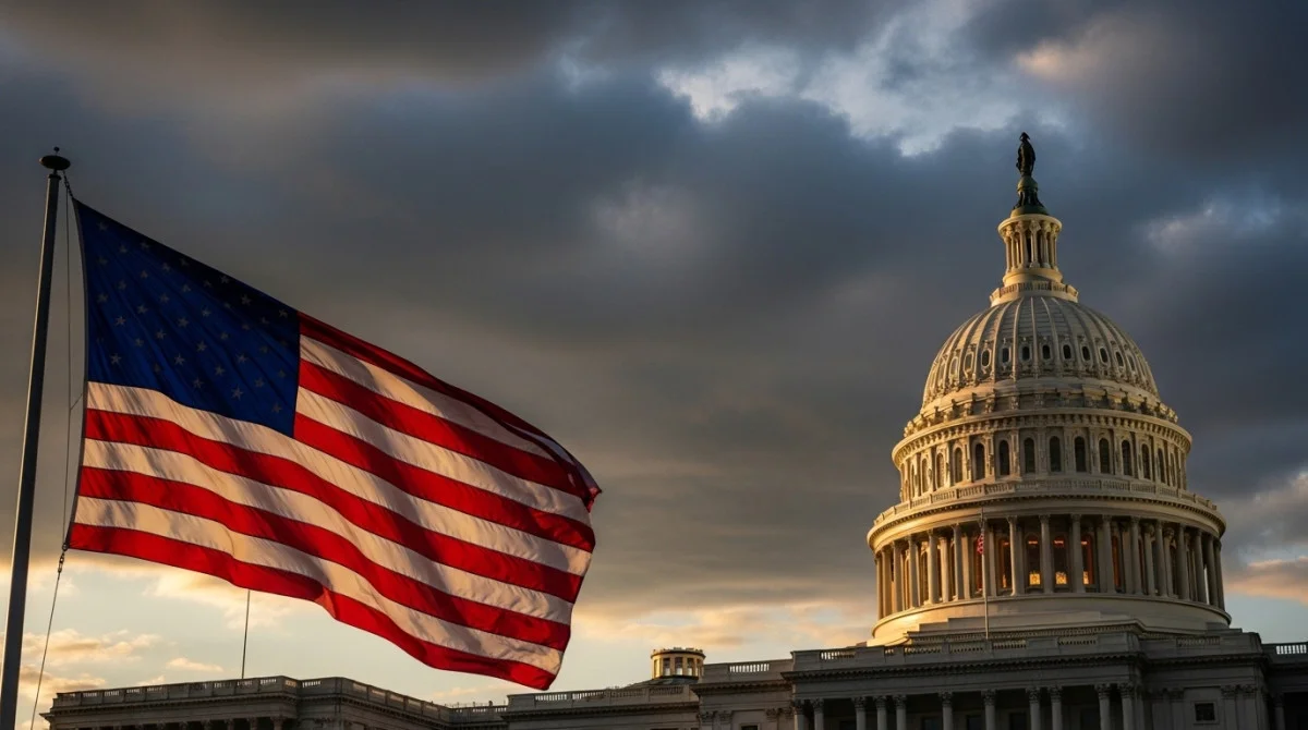 مجلس الشيوخ الأمريكي خلال جلسة نقاش حول تقييد صلاحيات الرئيس في الحرب على إيران