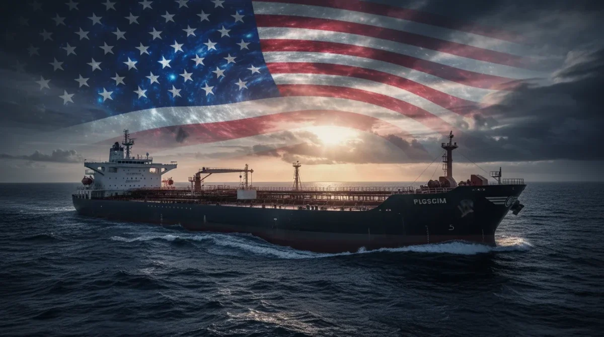 ناقلة نفط في عرض البحر تعكس قرار الولايات المتحدة بالسماح بشراء النفط الروسي رغم العقوبات