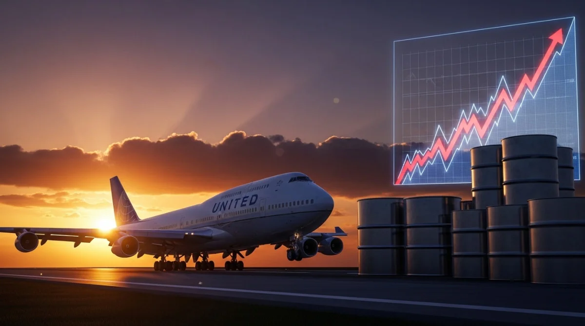 طائرة يونايتد إيرلاينز وسط أزمة ارتفاع أسعار الوقود وتأثيرها على قطاع الطيران