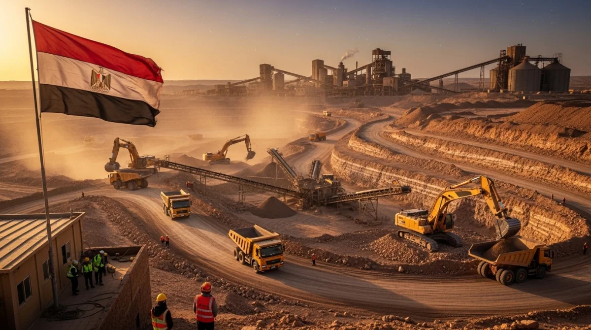 موقع تعدين في مصر يعكس نمو إيرادات شركة الثروة المعدنية وزيادة الإنتاج