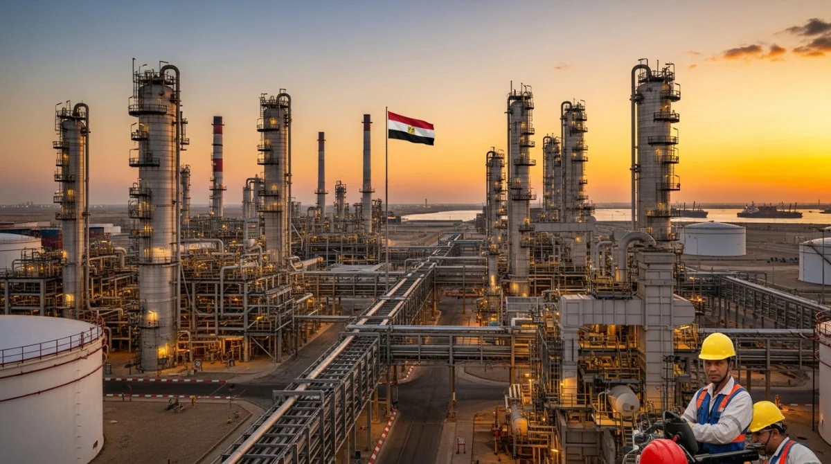 مجمع بتروكيماويات ضخم داخل المنطقة الاقتصادية لقناة السويس في مصر