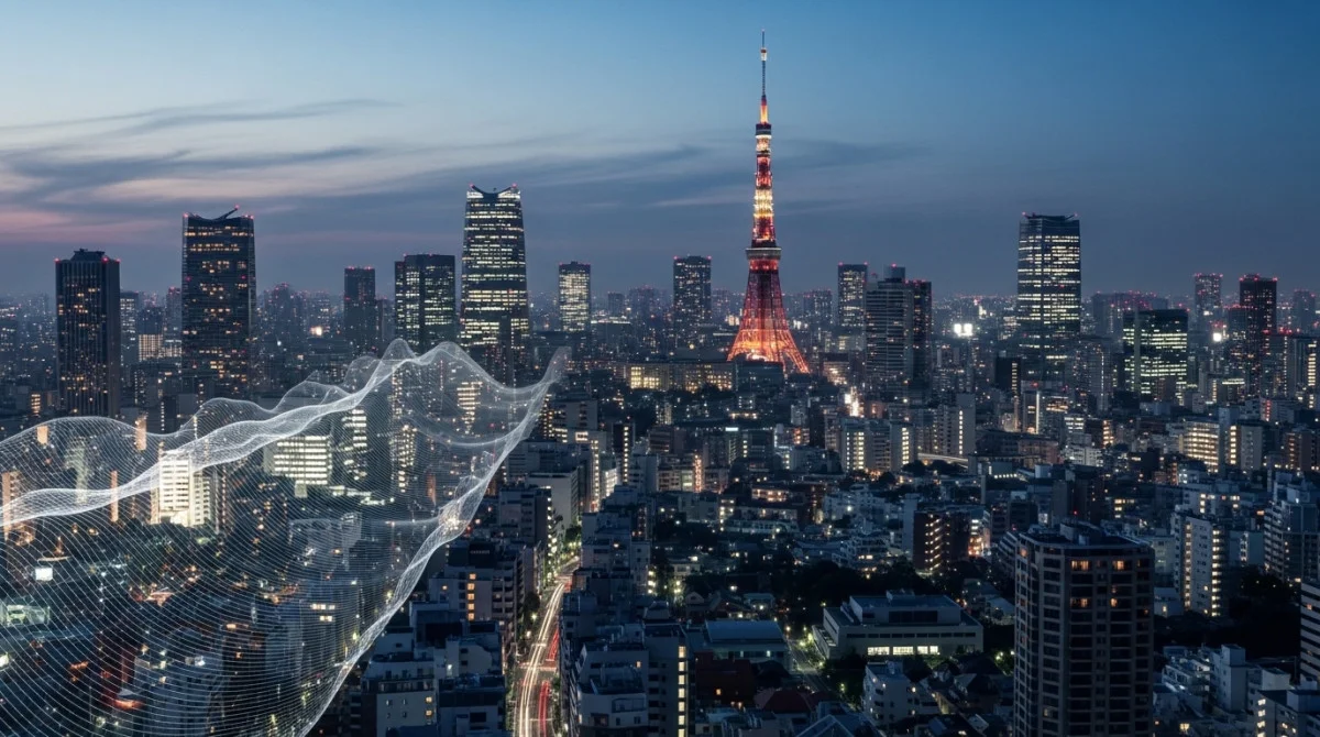 خريطة توضح موقع زلزال بالقرب من طوكيو مع تأثيراته في المناطق المحيطة